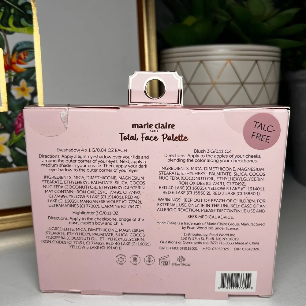✨5/$25✨ Marie Claire Natural Face Palette Blush Highlighter 4 Eyeshadow